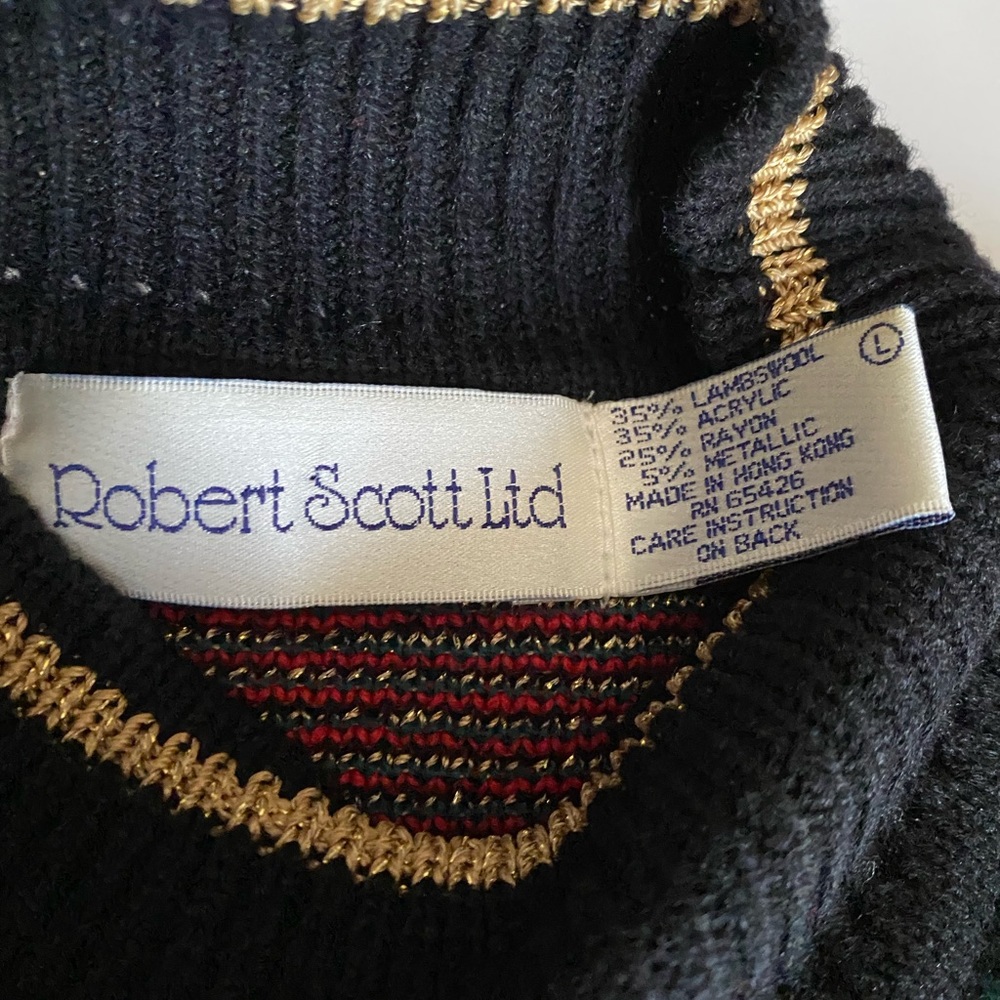 Vintage Plaid Holiday Sweater - Picture 4 of 6